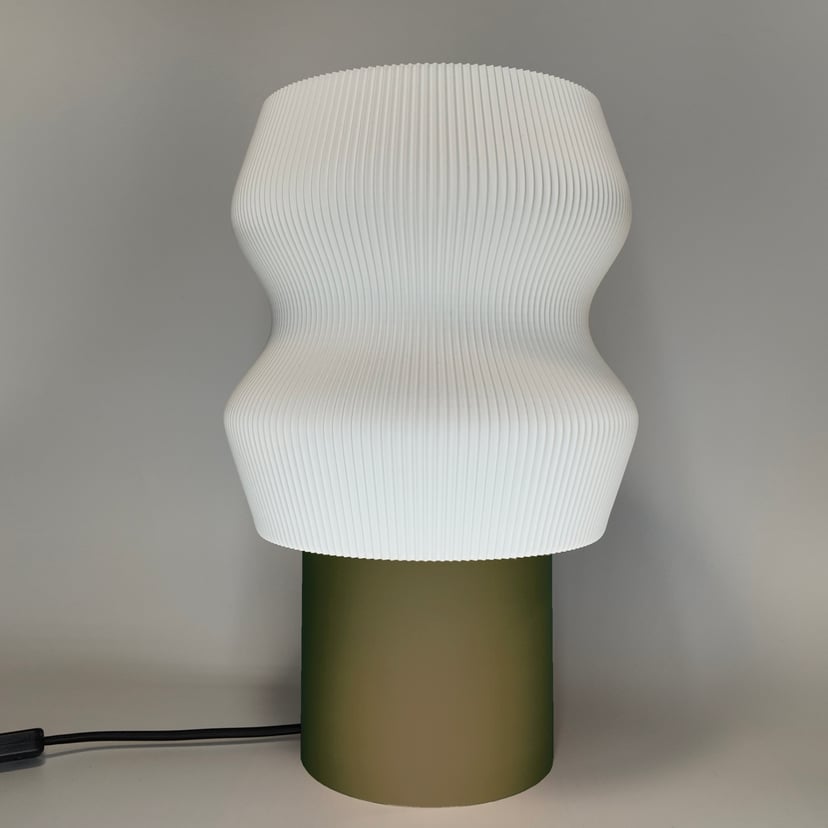 Lampka Ombra Grande Oliwkowy Czarny