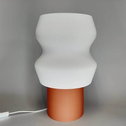 Lampka Ombra Grande Terakota Biały