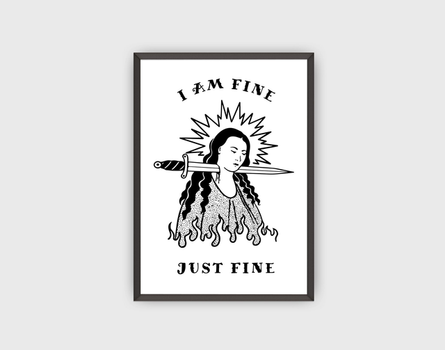Plakat "I am fine" - A5