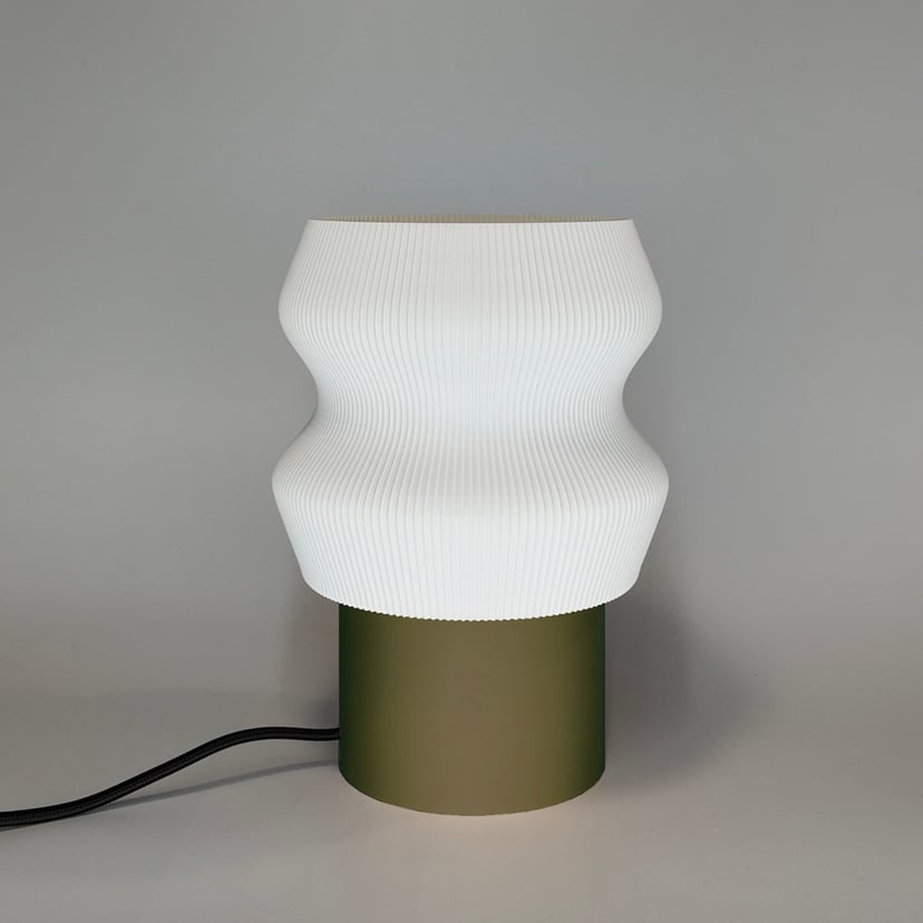 Lampka Ombra Oliwkowy Czarny