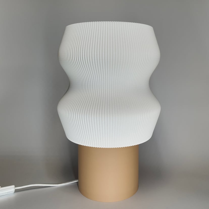 Lampka Ombra Grande Brązowy Biały