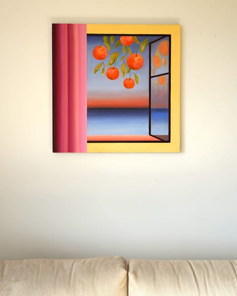 Orange Tree | Obraz olejny 60x60 cm