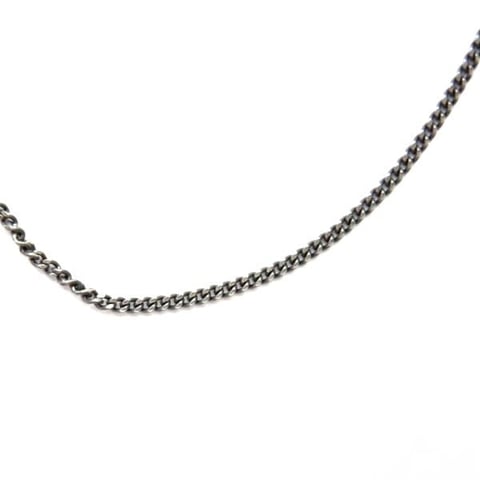 Łańcuszek ogniwkowy szary 1 mm - długość do wyboru 40-75 cm
