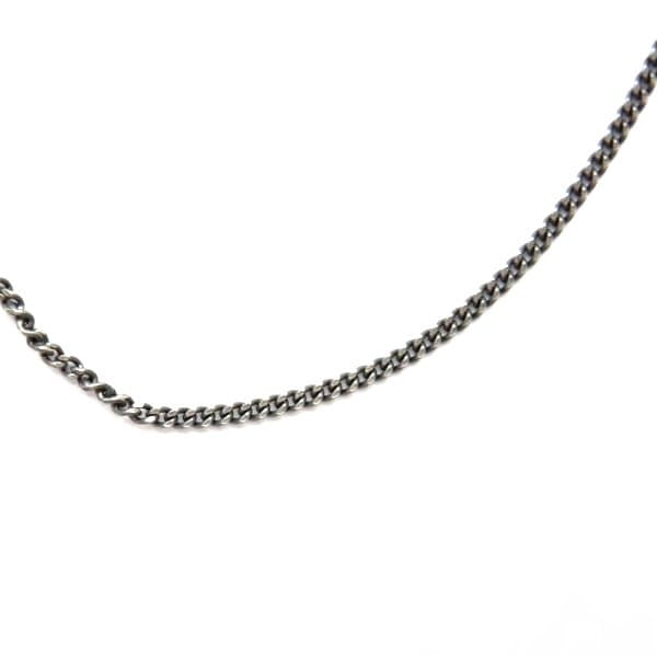 Łańcuszek ogniwkowy szary 1 mm - długość do wyboru 40-75 cm