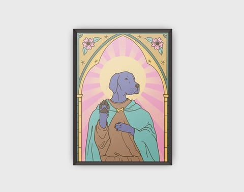 Plakat "Saint Doggo" - A4