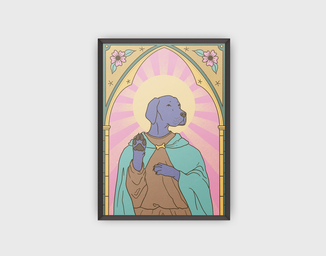 Plakat "Saint Doggo" - A3