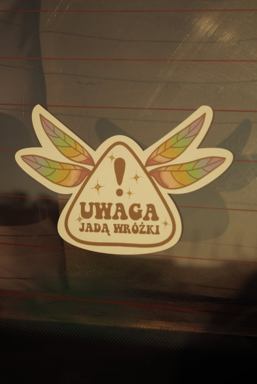 Naklejka ✤ Uwaga! Jadą wróżki! ✤