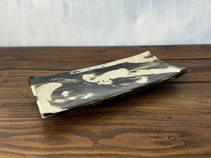 Talerz do sushi większy – ceramiczny talerz do sushi i przekąsek