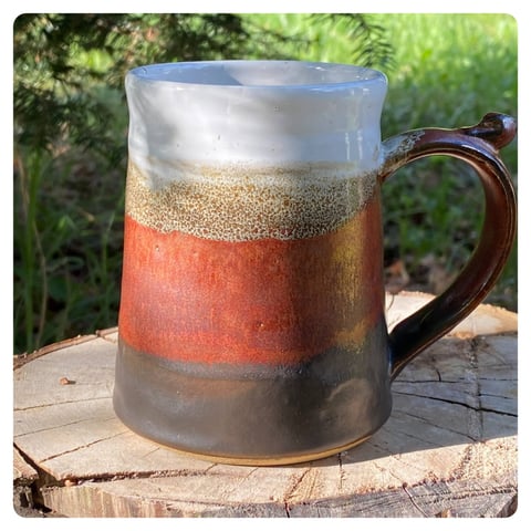 Kubek ceramiczny 375 ml kufel handmade