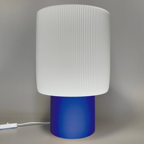 Lampka Celes Grande Kobaltowy Biały