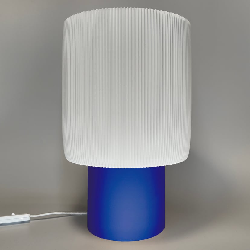 Lampka Celes Grande Kobaltowy Biały