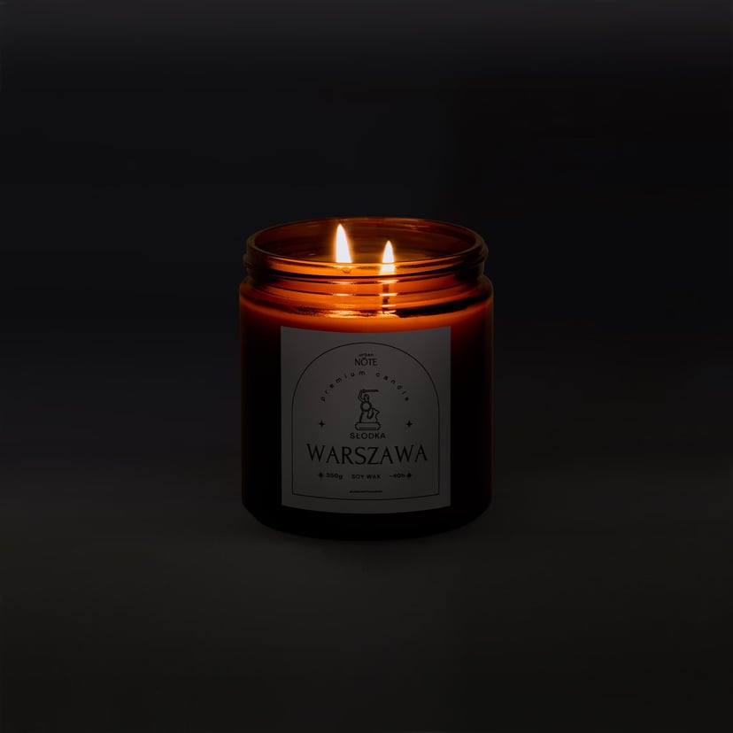 Świeca waniliowa - Słodka Warszawa - 350g