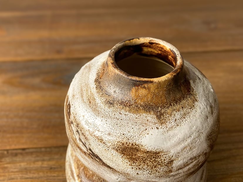 Wazon tykwa - ręcznie wykonany ceramiczny wazonik