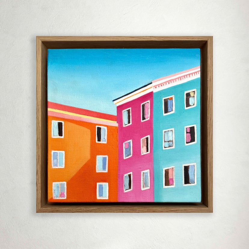 Petitek no. 13 Muggia | Obraz olejny 20x20 cm