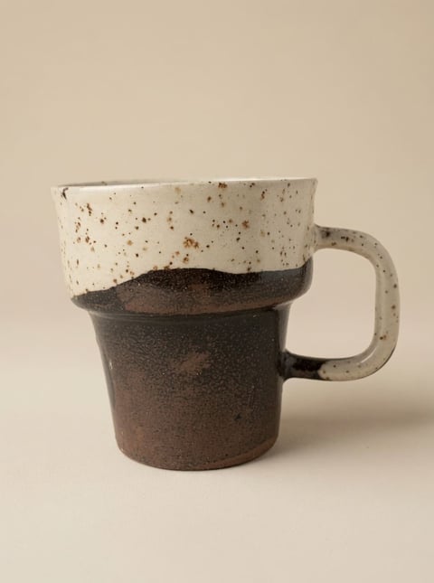 Kubek ceramiczny handmade - Zmierzch i świt