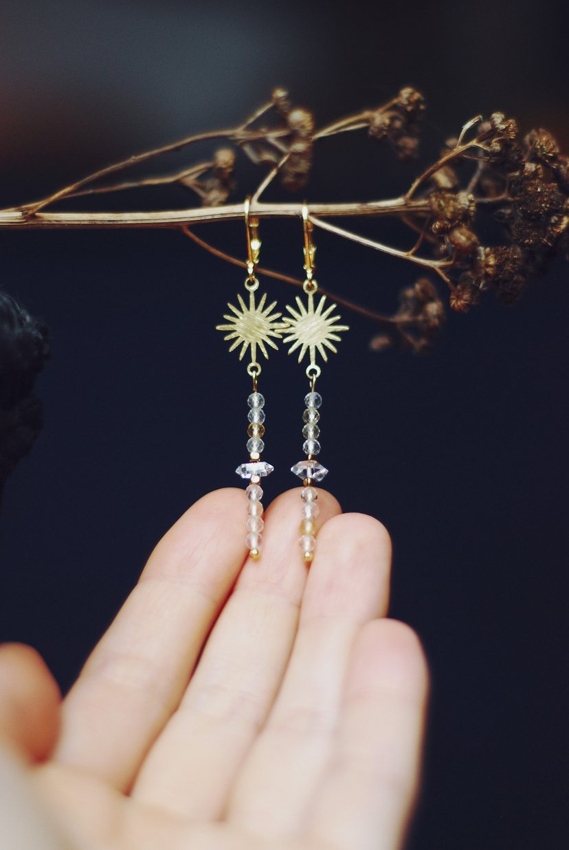 Kolczyki ༓ ILUMINAR – kolczyki z kamieni naturalnych