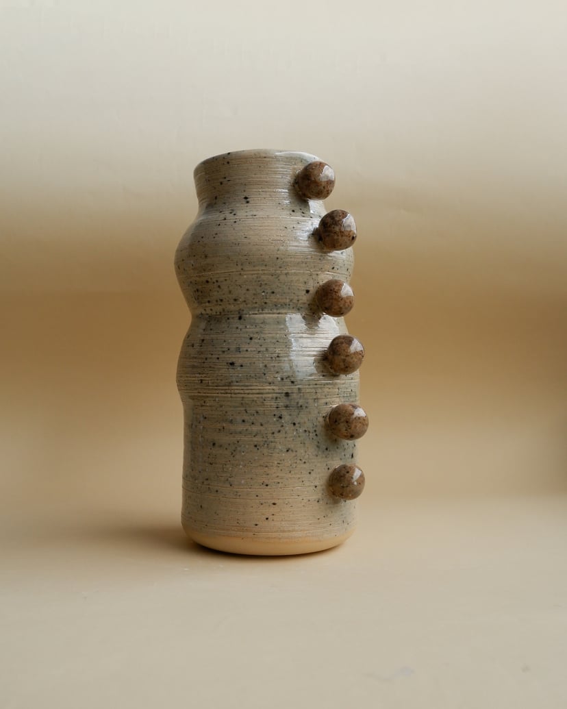 The Bubble- Mixed Color Clays Vase 11 - wazon ceramiczny z kolekcji The Bubble