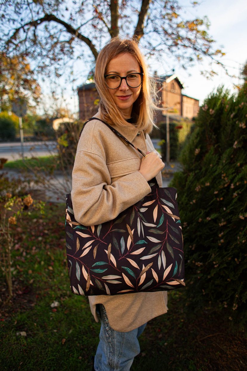 Torba shopper tote bag na zamek AUTUMN