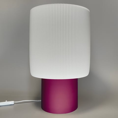 Lampka Celes Grande Śliwkowy Biały