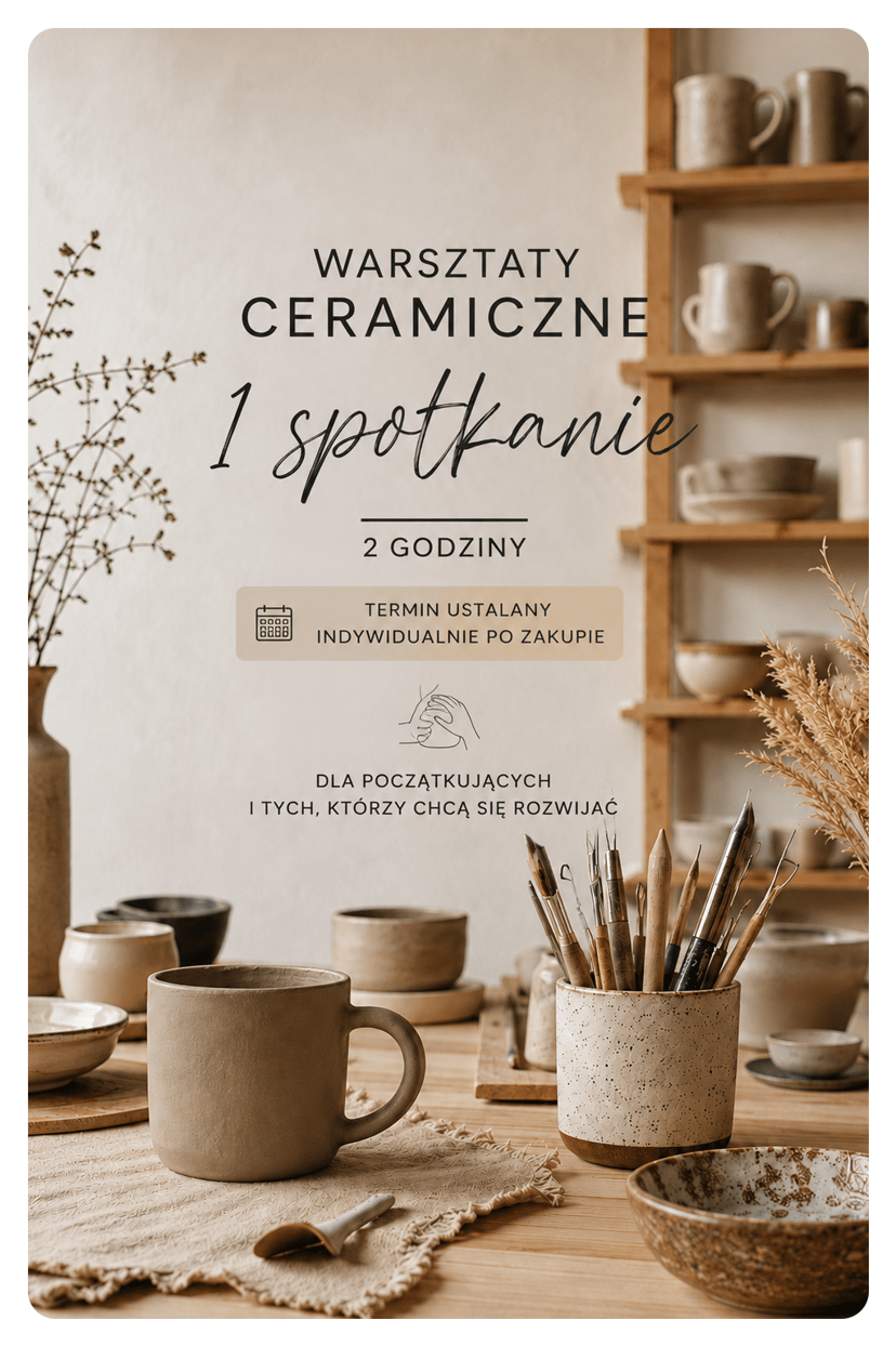 Jednorazowe warsztaty ceramiczne – 2 godziny