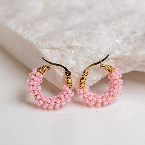 Kolczyki Candy | Pastel Pink