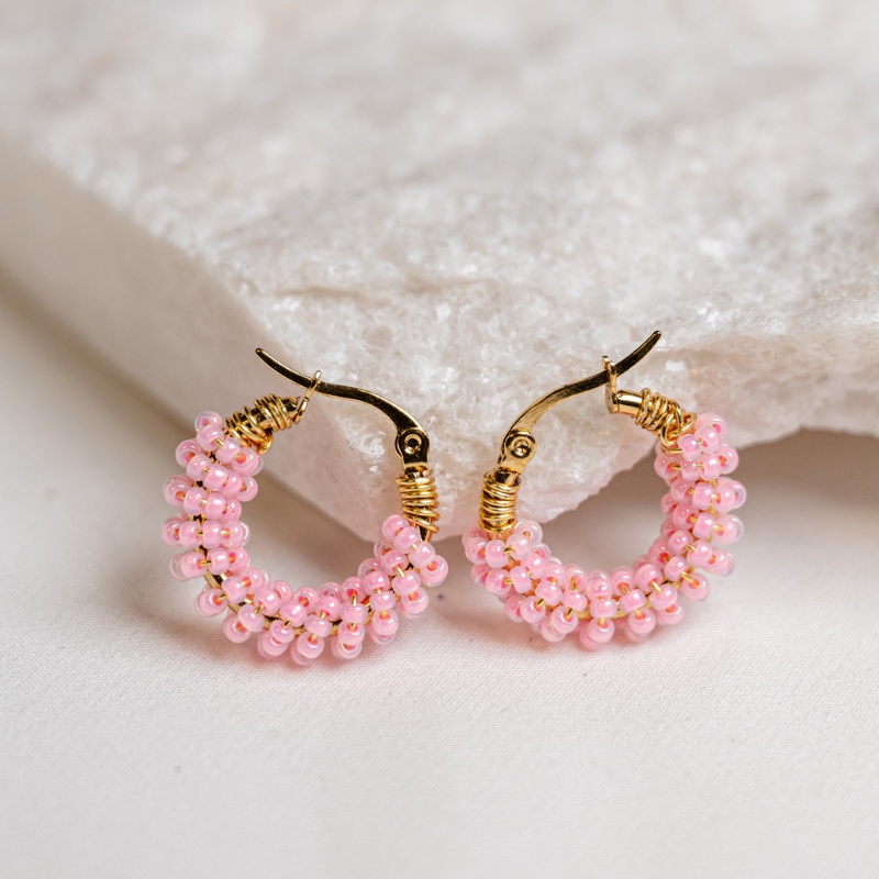 Kolczyki Candy | Pastel Pink