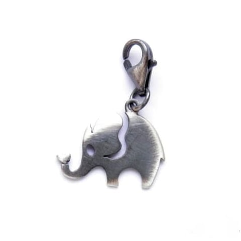 Charms - Mały słonik szary