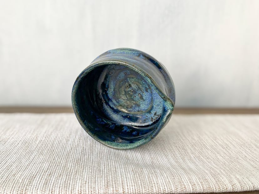 Miseczka do matchy granatowo zielona - ZEN