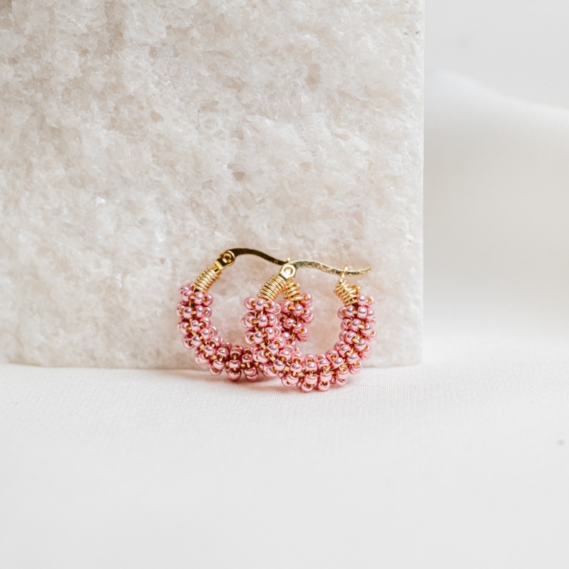 Kolczyki Candy | Pink Copper