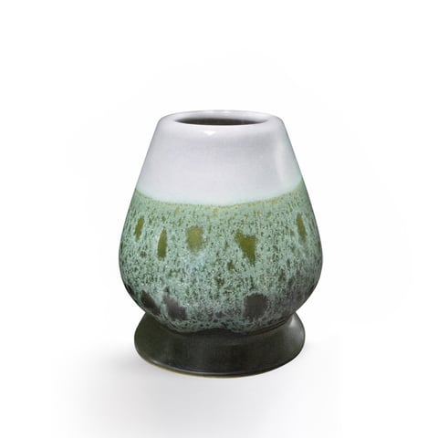 Ceramiczna podstawka pod chasen - naoshi, kolor Groszek