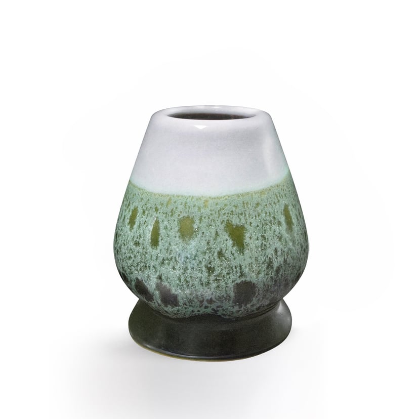 Ceramiczna podstawka pod chasen - naoshi, kolor Groszek