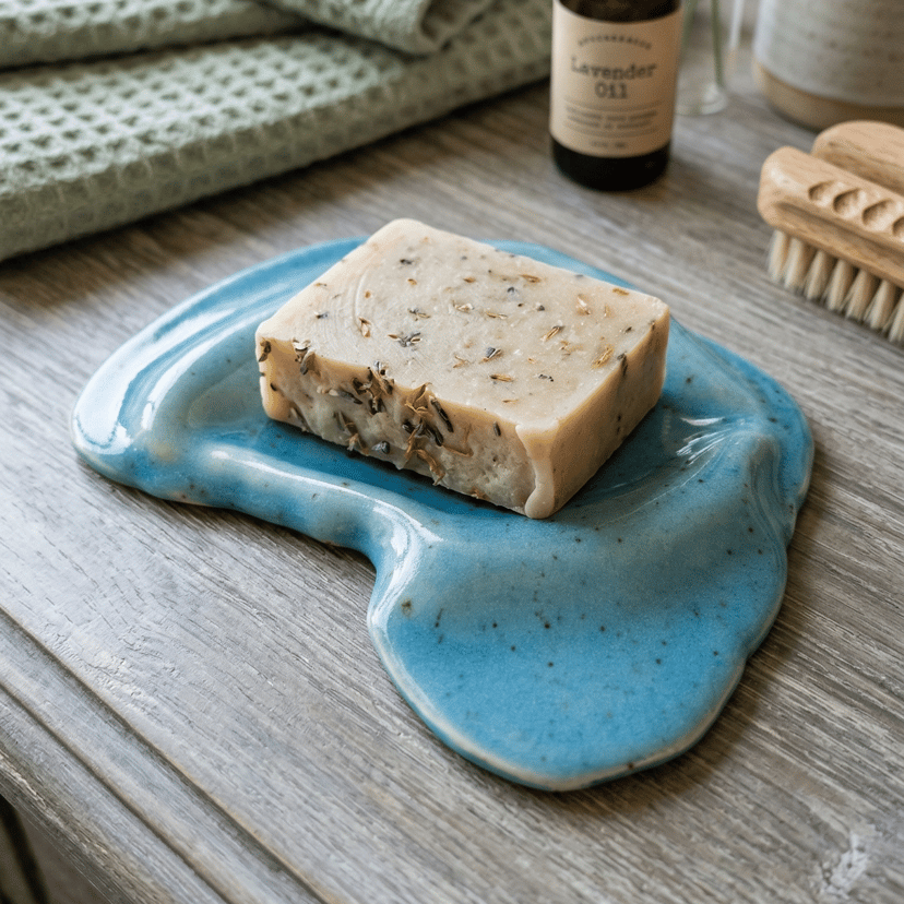 Ceramiczna podstawka "Błękitna laguna"