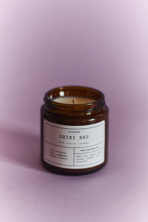 Dziki Bez – świeca rzepakowa 120 ml