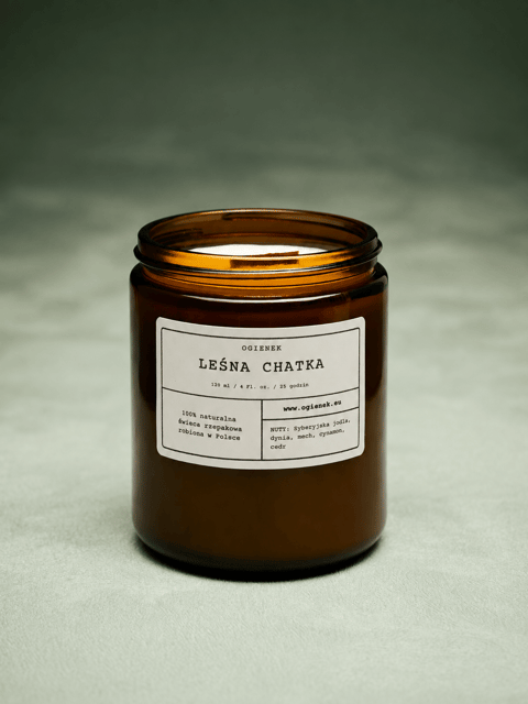 Leśna Chatka – świeca rzepakowa 250 ml