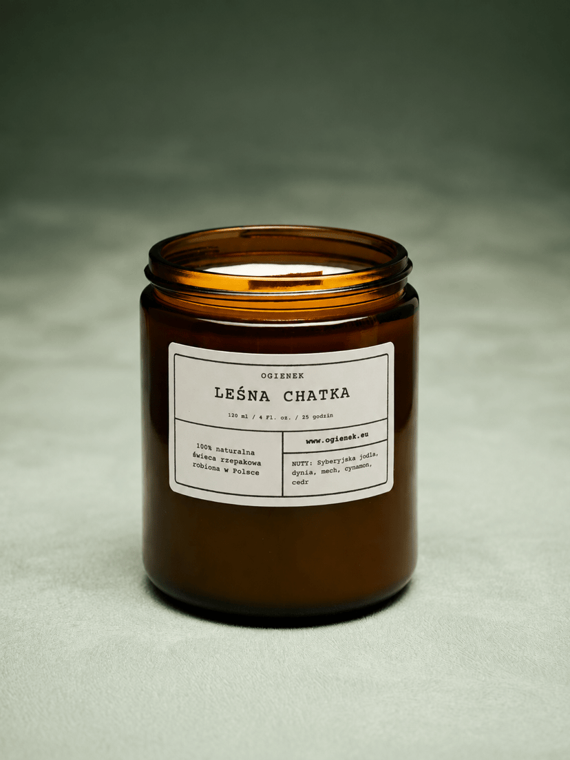 Leśna Chatka – świeca rzepakowa 250 ml