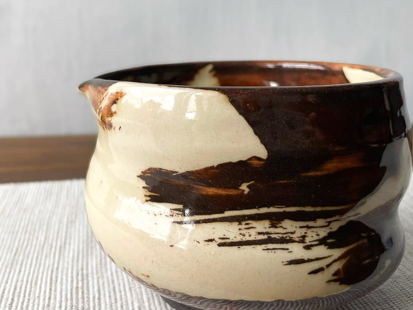 Chawan do matchy karmelowy