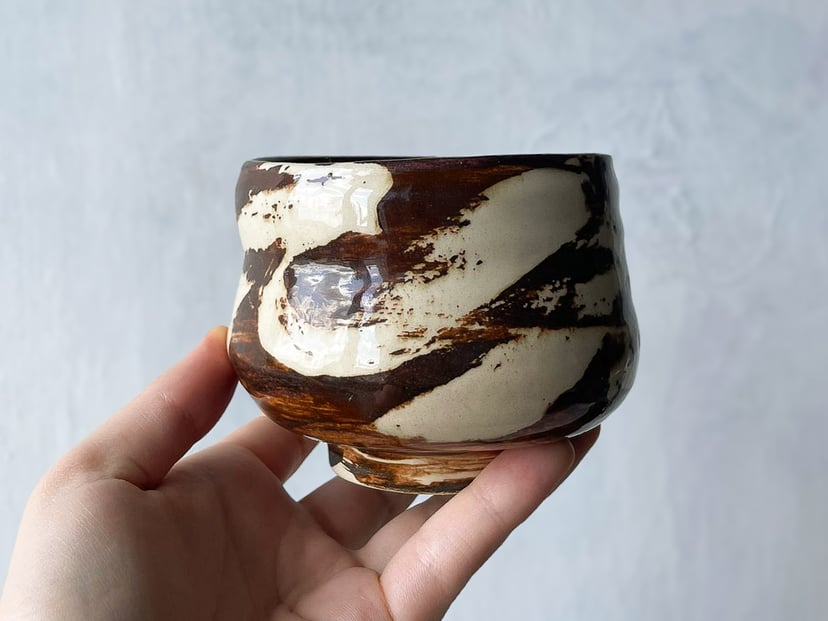 Chawan karmelowy