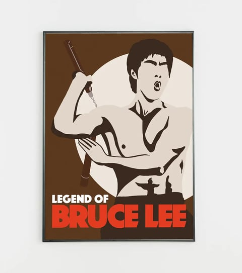 Bruce Lee - plakat inspirowany ikoną popkultury