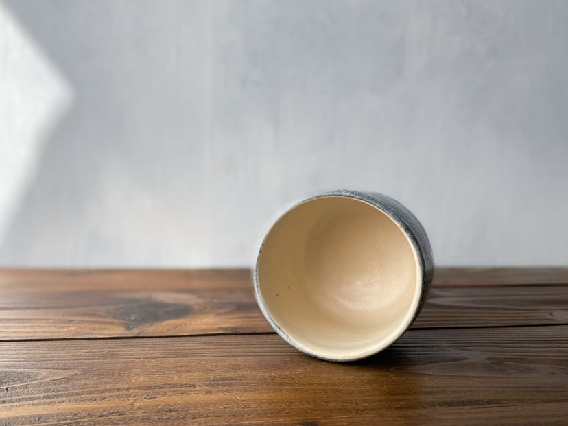 Czarka Sashiko №2 - ceramiczna czarka inspirowana sashiko