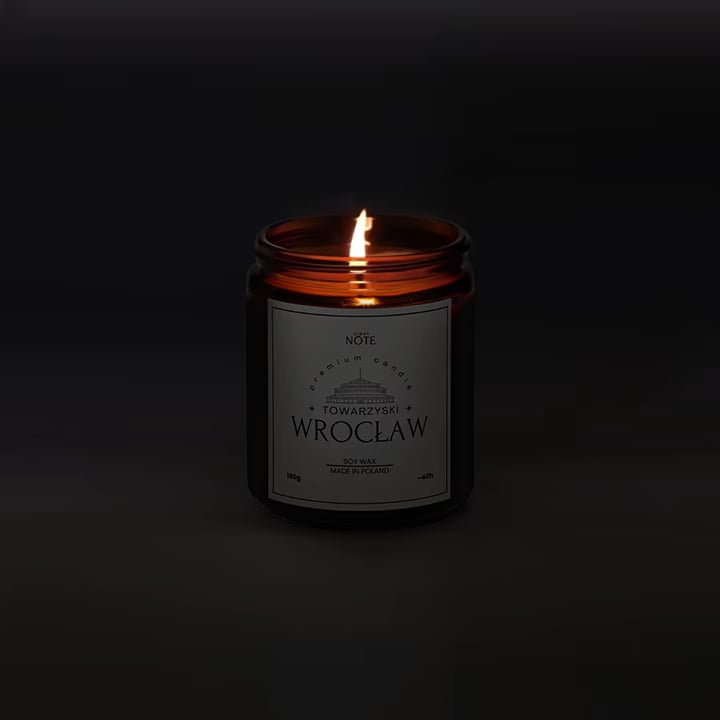 Świeca sojowa - Towarzyski Wrocław - 190g