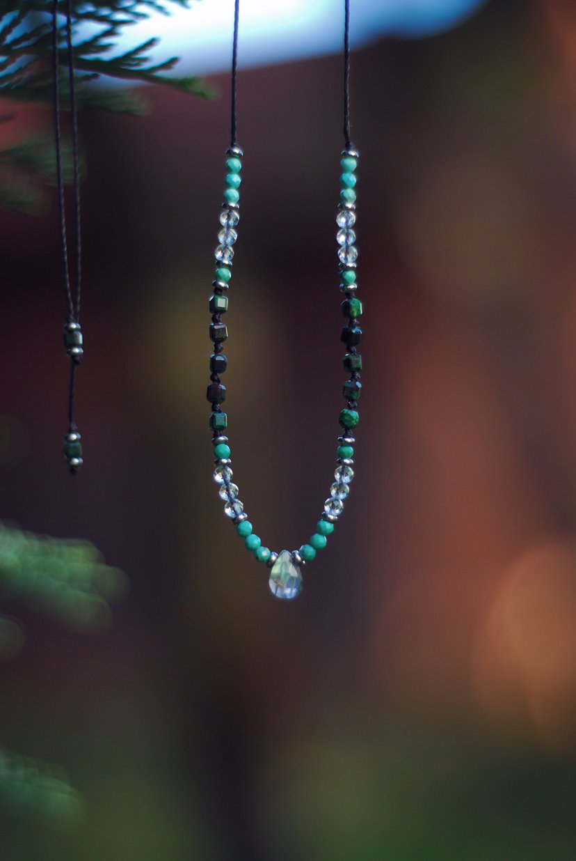 Naszyjnik ༓ TEARDROP – naszyjnik z kamieni naturalnych