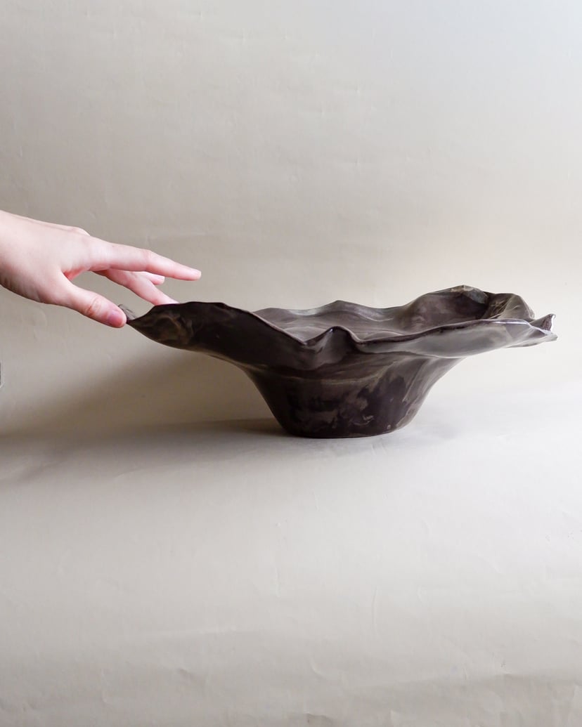 The Floral- Marbled Centerpiece 07 - ceramiczna patera z kolekcji The Floral
