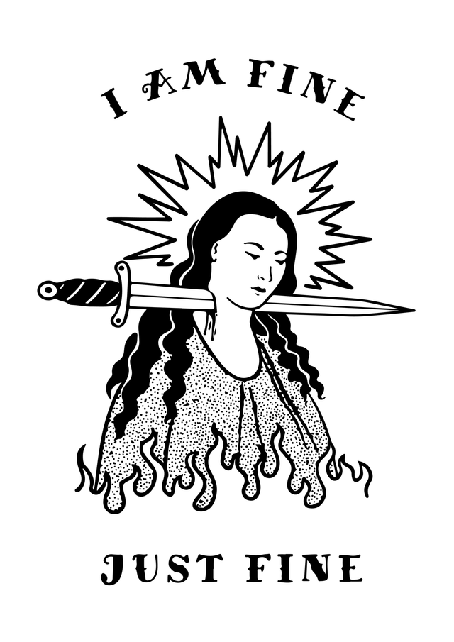 Plakat "I am fine" - A5