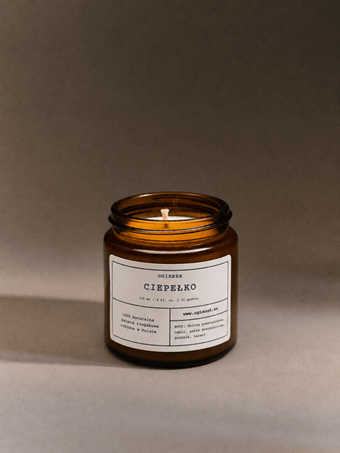 Ciepełko – świeca rzepakowa 120 ml