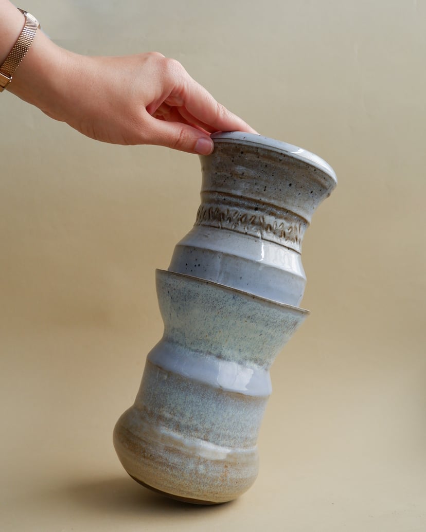 The Combined Forms- Vase 03 - wazon ceramiczny z kolekcji The Combined Forms