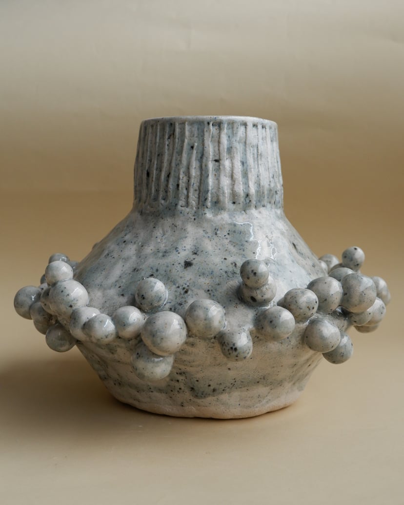 The Bubble- Width Shape Vase 12 - wazon ceramiczny z kolekcji The Bubble