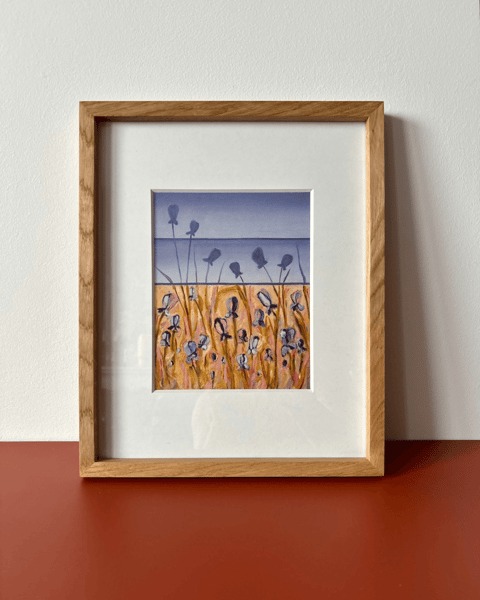 Serenitas no.04 Irysy – wydruk Fine Art 30×24 cm w dębowej ramie