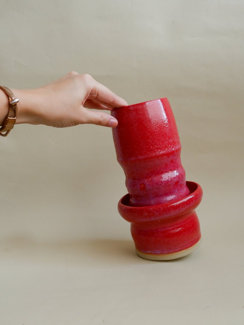 The Combined Forms- Vase 05 - wazon ceramiczny z kolekcji The Combined Forms