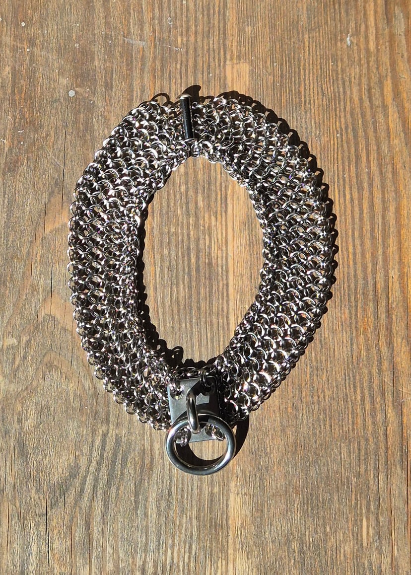 FALSE BOND - choker chainmail - 30-33cm