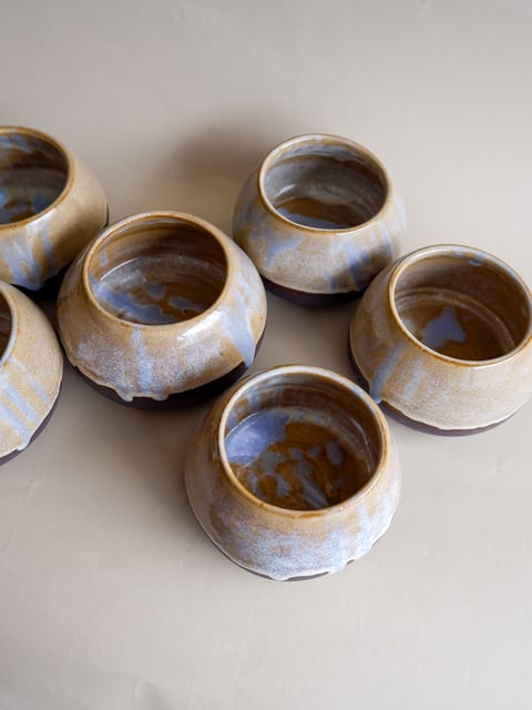 Round Honey Cup 03 - kubek z kamionki